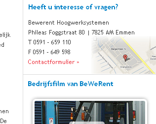 BeWeRent Hoogwerksystemen