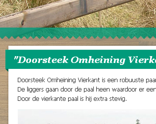 Doorsteek omheiningen