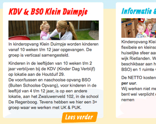 Kinderopvang Klein Duimpje