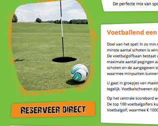 Voetbalgolf Oranje